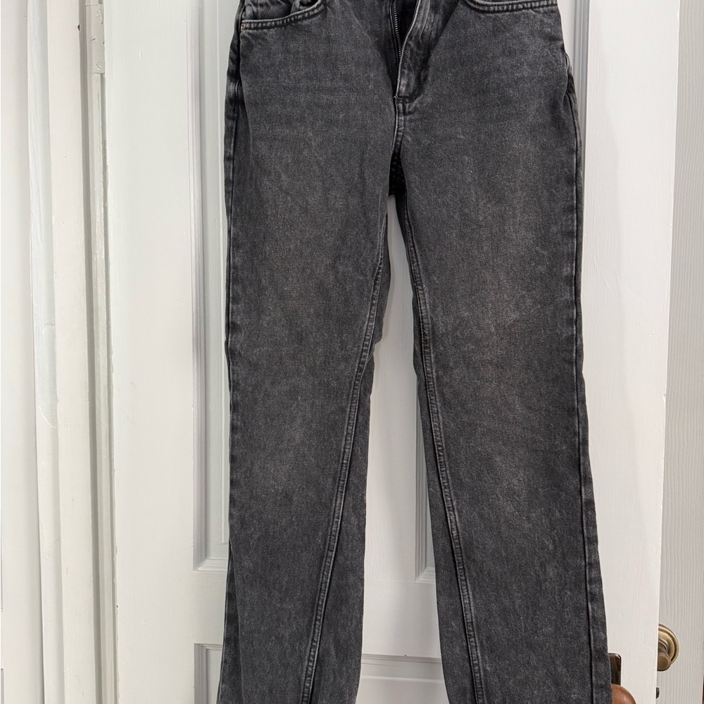 We The Free Charcoal Straight Leg Jeans